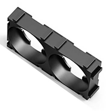 Litech Power BH02 Battery tray 2x 18650 (L x W x H) 40.5 x 20.25 x 8.85 mm