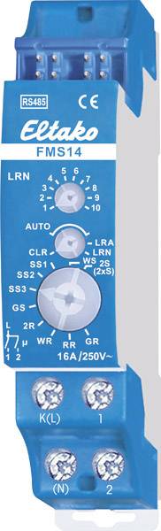 FMS14 Eltako RS485 Actuator DIN rail Switching capacity (max.) 2000 W
