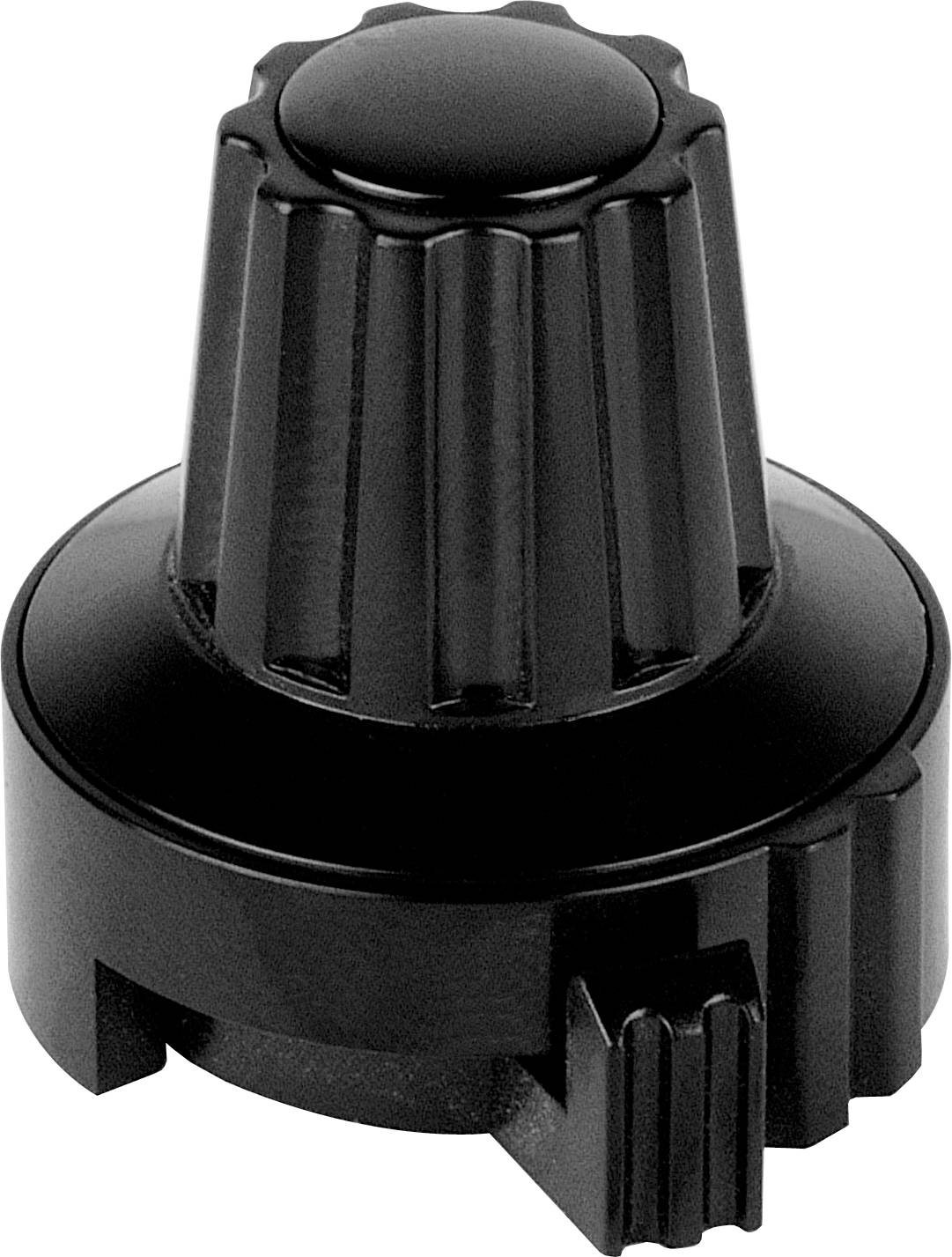 Mentor 4331.6031 4331.6031 Rotary button + marking Black (Ø x H) 22.8 mm x 23.1 mm 1 pc(s)