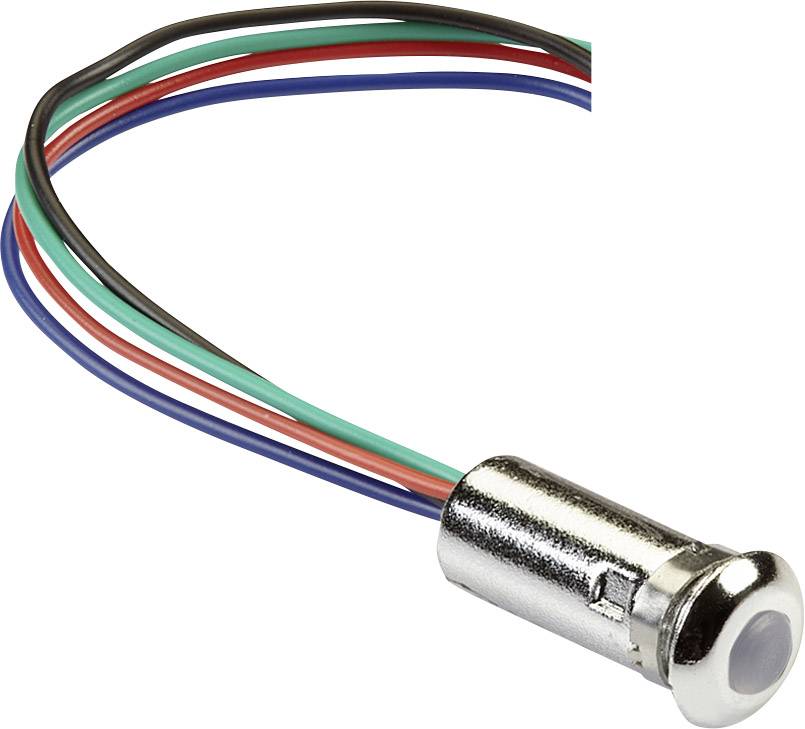 Mentor 2660.8503 LED indicator light RGB Lens: 5 mm 2 V, 3.5 V, 3.5 V 20 mA, 20 mA, 20 mA