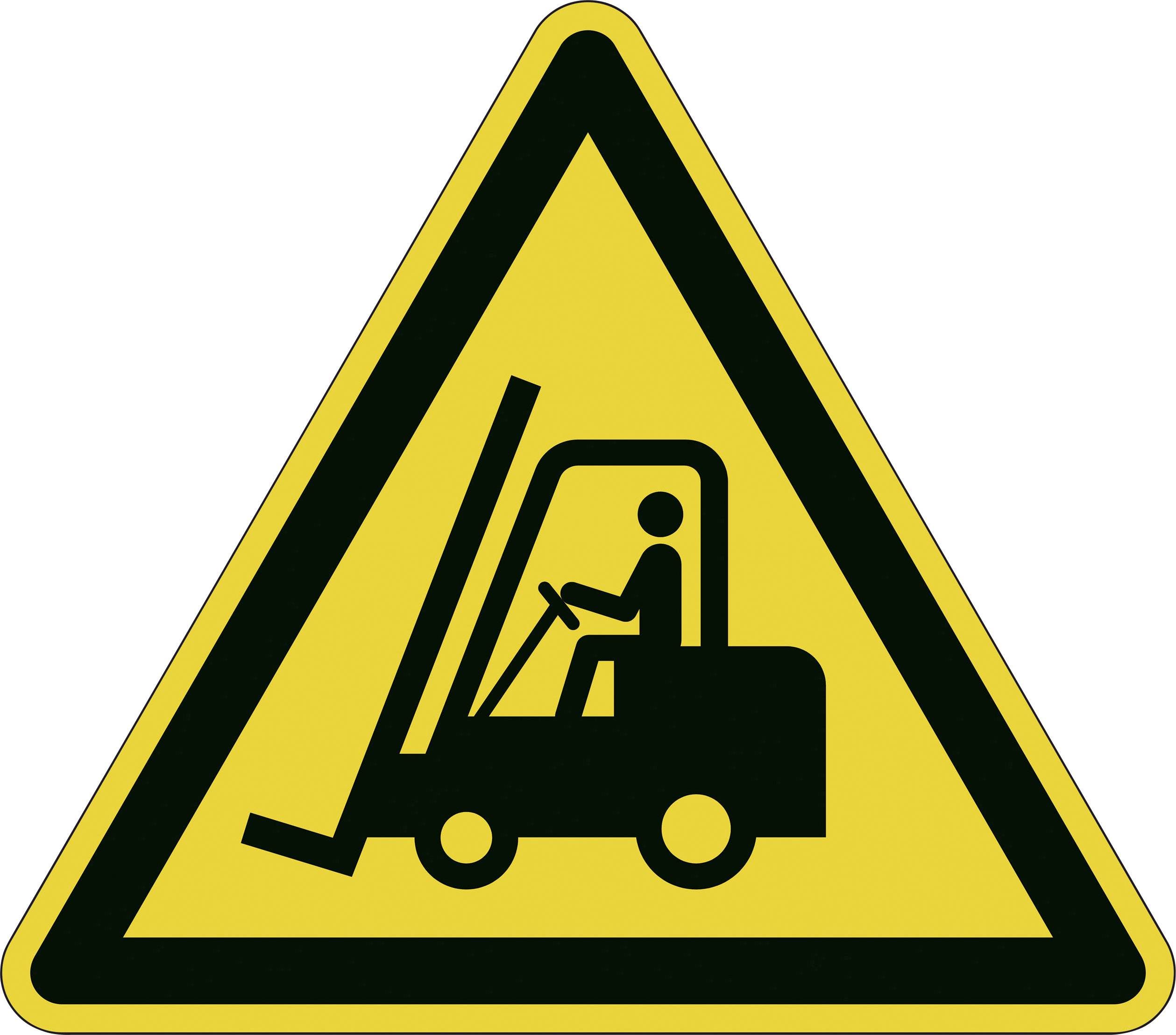 Warning Sign: Caution, Forklift Trucks Operating in Area.