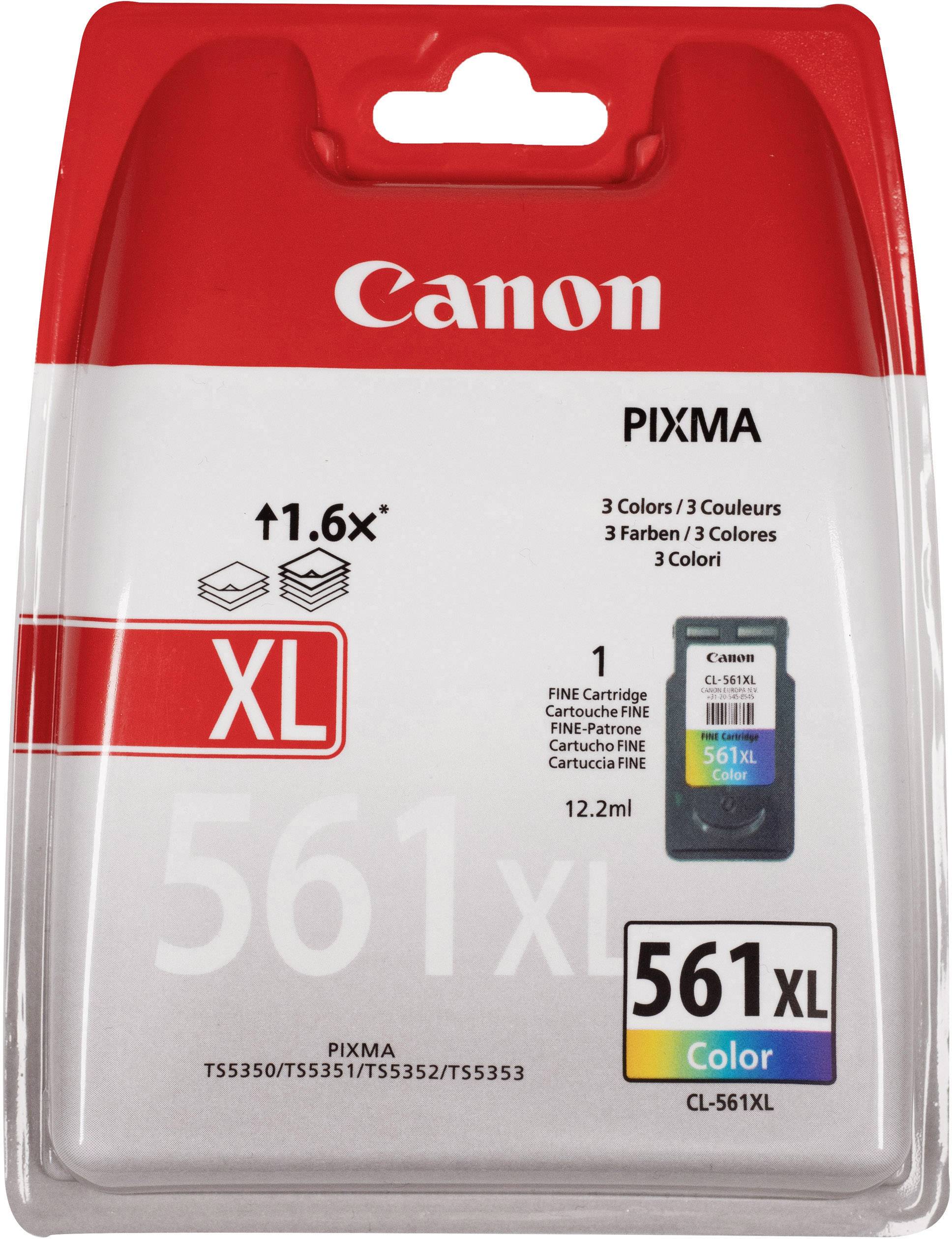 Canon Ink cartridge CL-561XL Original Cyan, Magenta, Yellow 3730C001