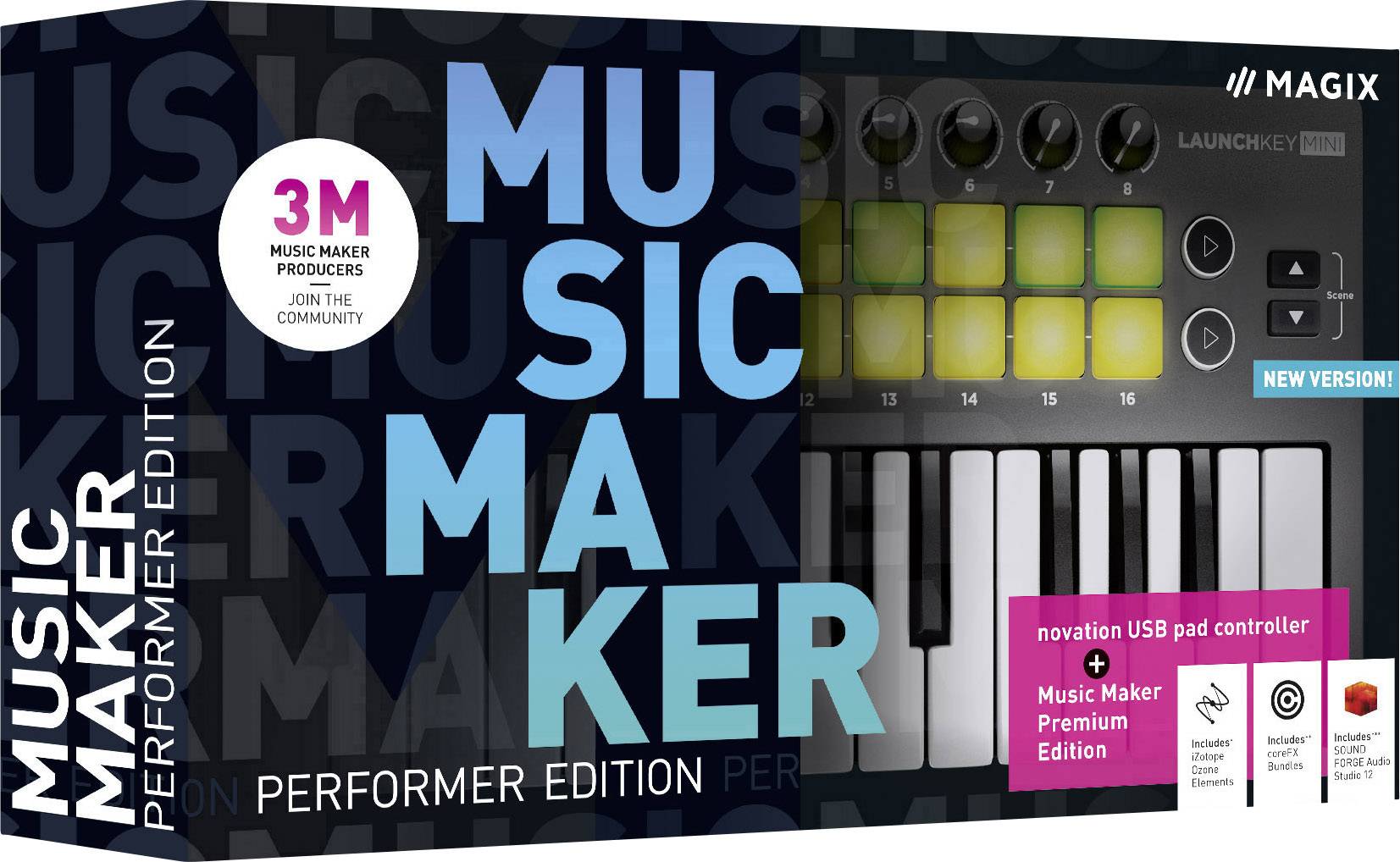 Magix Music Maker Performer Edition Full version, 1 license Windows Music