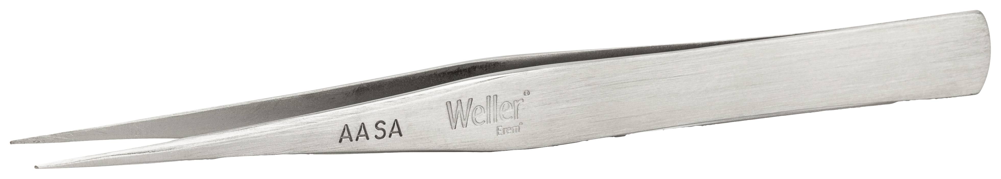 Weller Erem® AASA Precision tweezers 1-piece Pointed, fine 125 mm