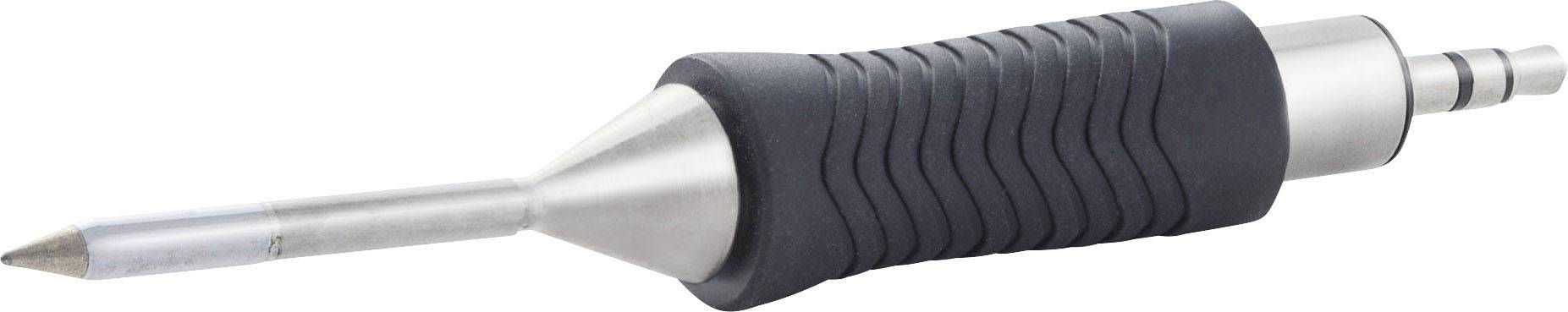A precision tool with an ergonomic handle and a sharp metal cutting edge, likely for technical or craftwork.