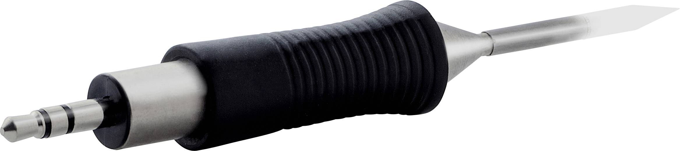 A suction grip with a sturdy metal spatula. The design is ergonomic with a non-slip handle for precise handling.