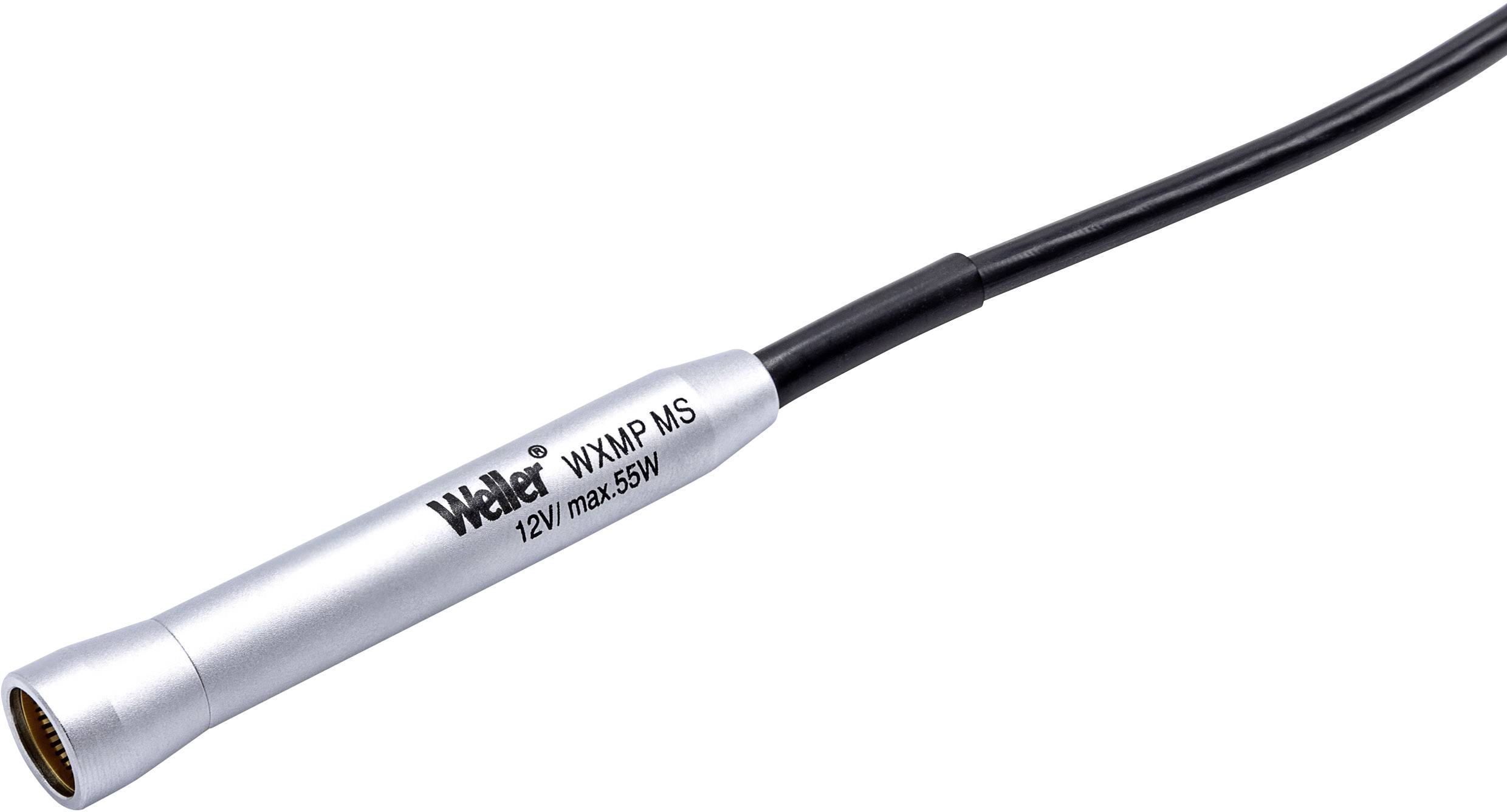 Weller soldering iron, Model WXMP MS, 12V, maximum power 55W, silver handle with black cable.
