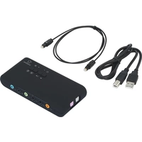 Renkforce 7.1 Channel USB sound box black Renkforce 7.1 Channel USB sound box black