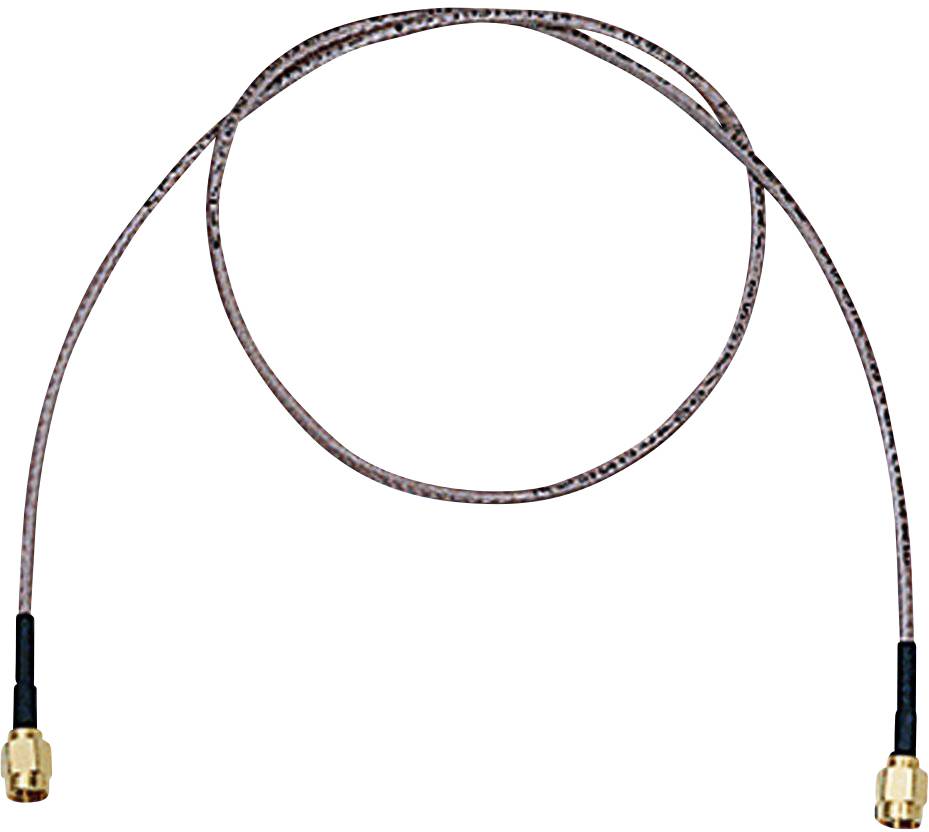 An antenna cable with two connectors at each end, used for signal transmission in communication devices.