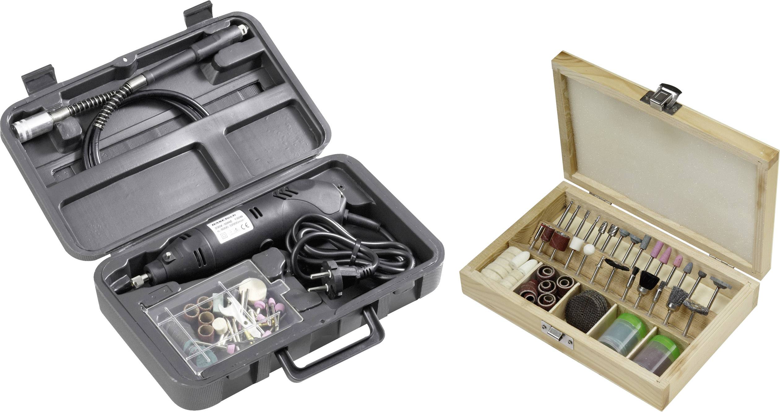 Basetech Multifunction tool incl. accessories, incl. case 130 W