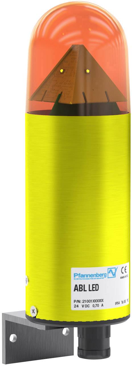 Pfannenberg Light ABS LED HI 11-60 DC AM 21118634000 Orange Orange Flash, Flasher, Non-stop light signal 24 V DC