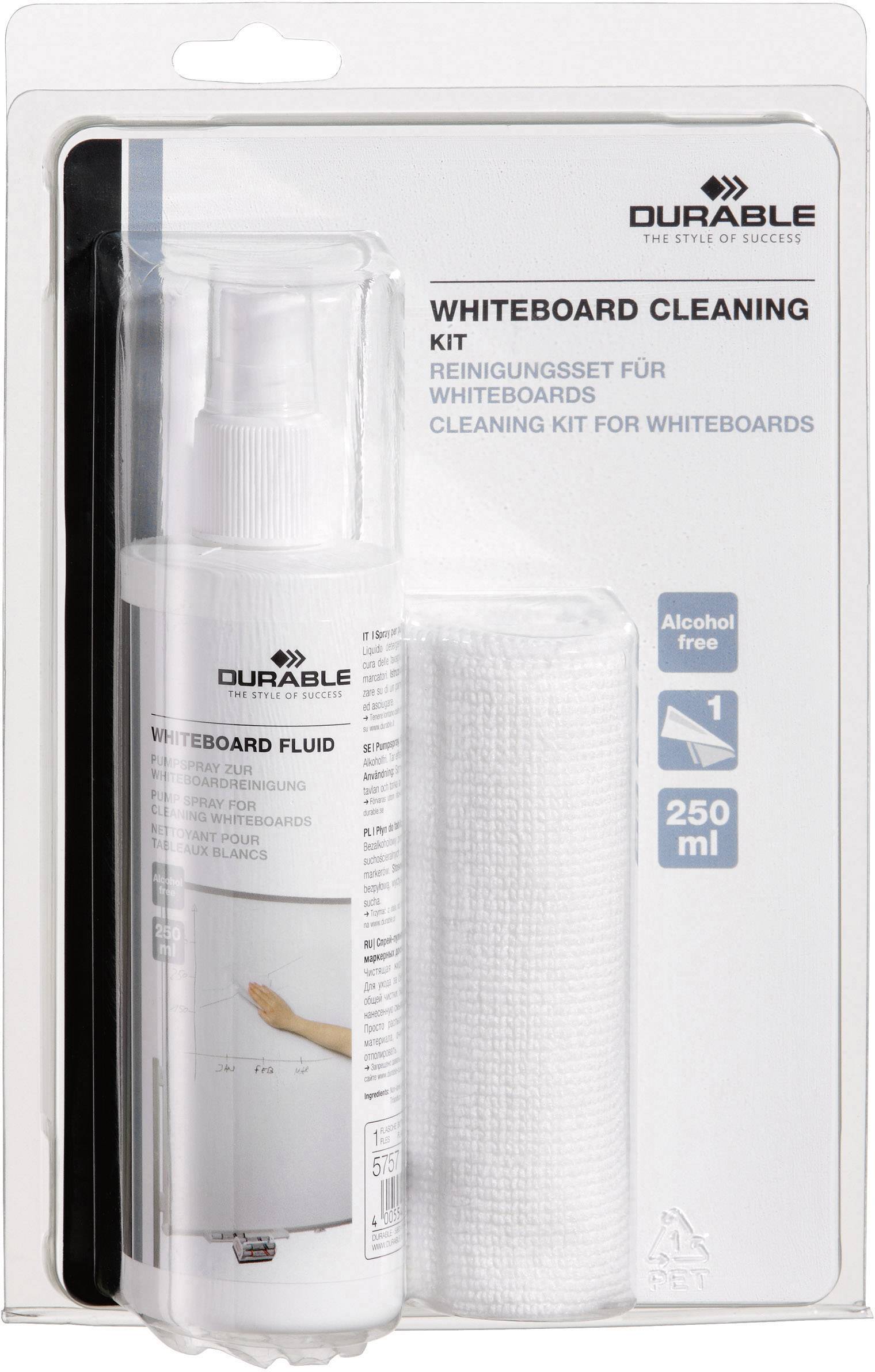 Durable Whiteboard spray cleaner WHITEBOARD CLEANING KIT