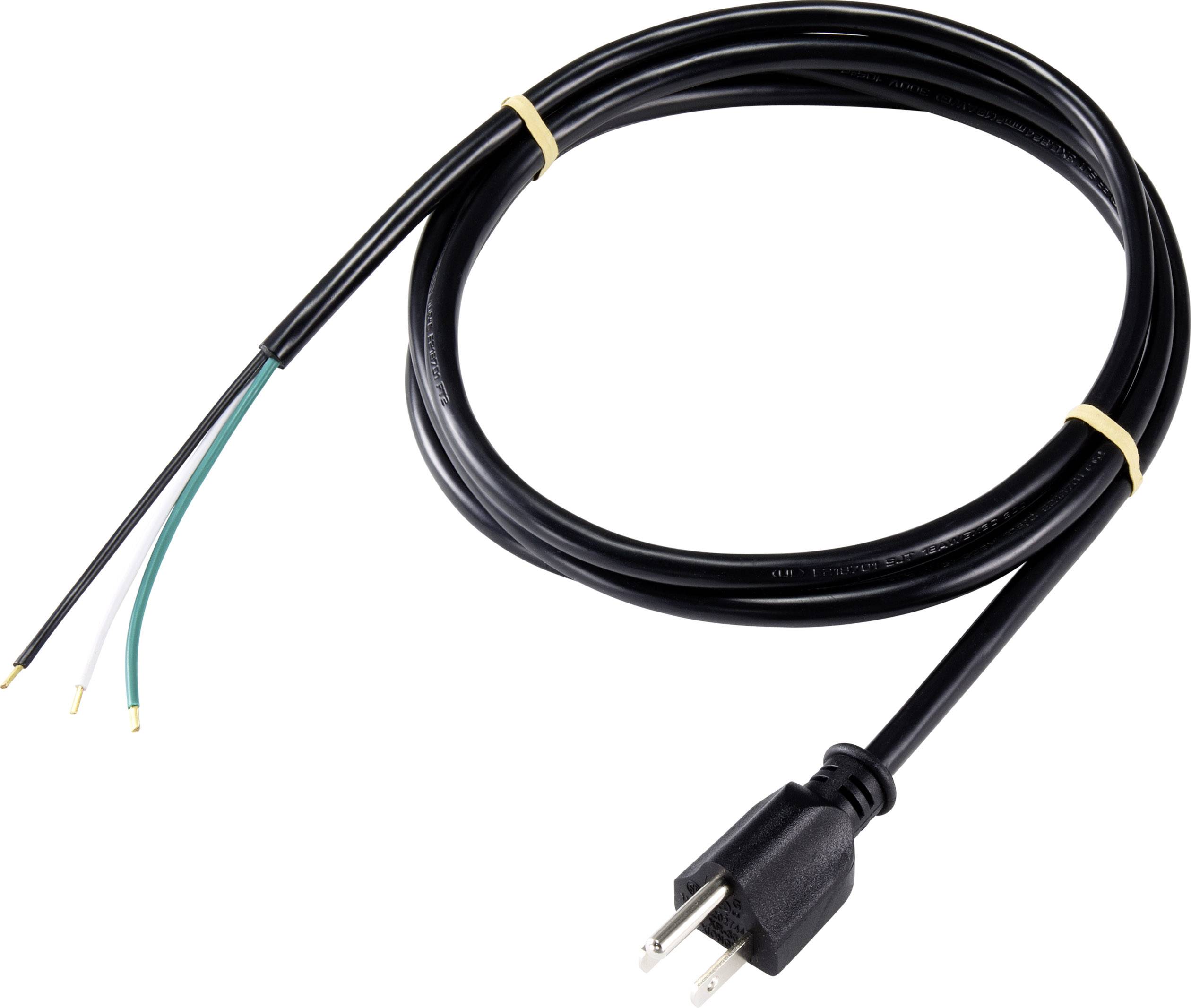 Black network cable with plug and exposed wire ends, suitable for electrical installations or repairs.