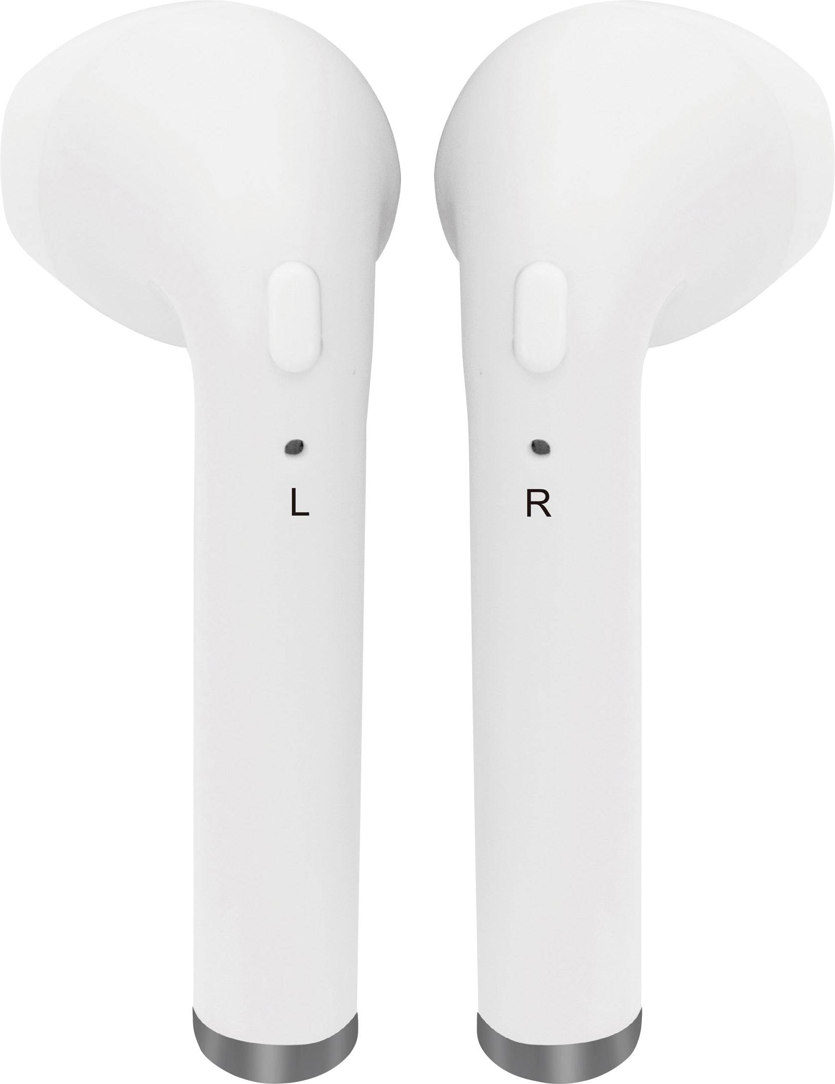 Denver TWE-36 In-ear headphones Bluetooth® (1075101) Stereo White Charging case