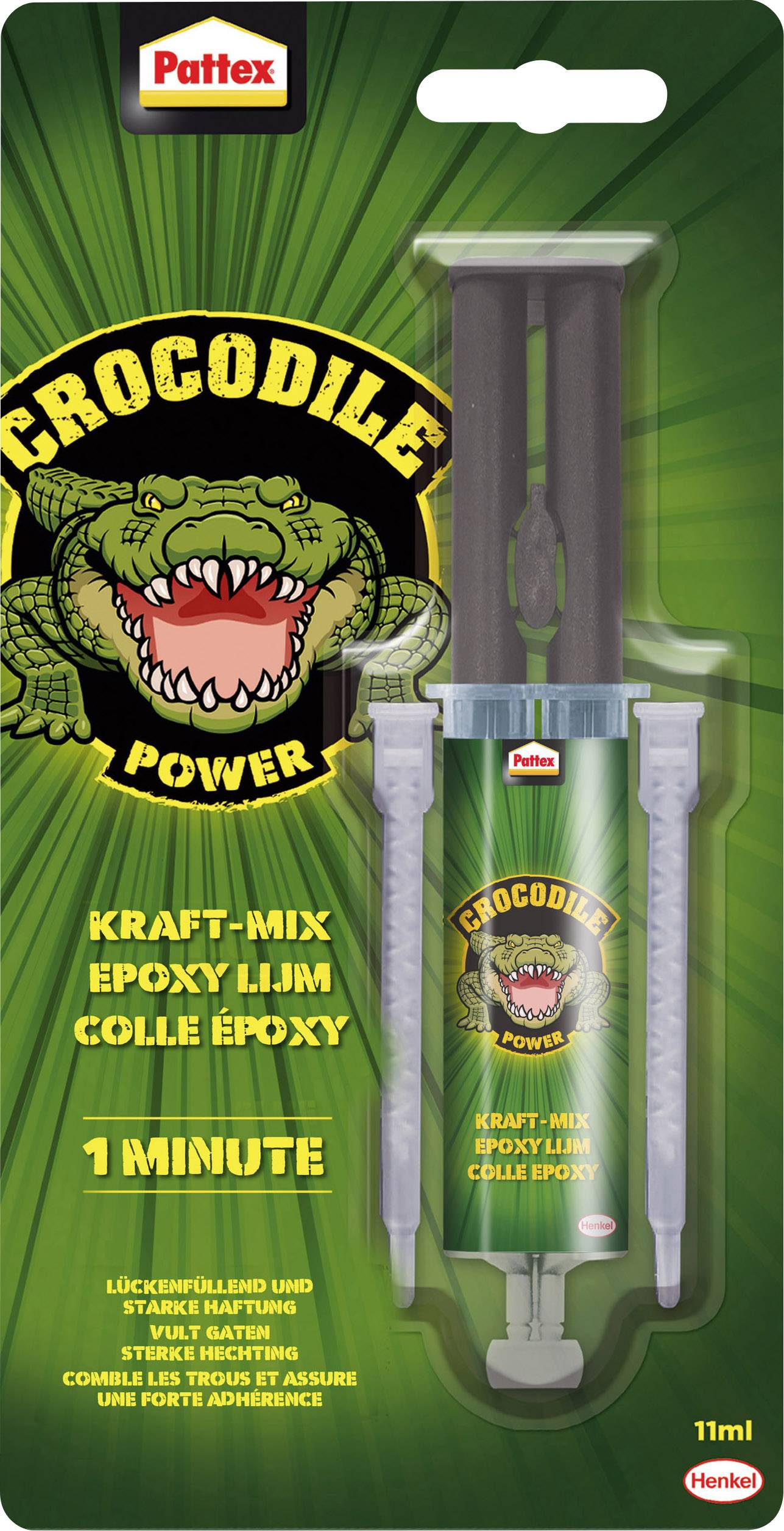 Pattex Crocodile Power Two-component adhesive PC2K3 11 ml