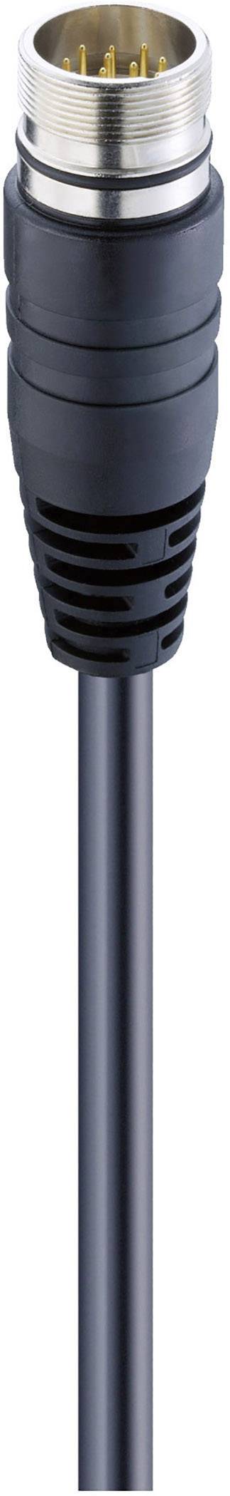 Lumberg Automation 21076 Sensor/actuator connector (pre-fab) M23 Plug, straight 1.00 m No. of pins (RJ): 12 1 pc(s)