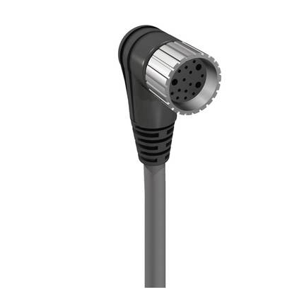 Lumberg Automation 89215 Sensor/actuator connector (pre-fab) M23 Connector, right angle 5.00 m No. of pins (RJ): 19 1 pc(s)