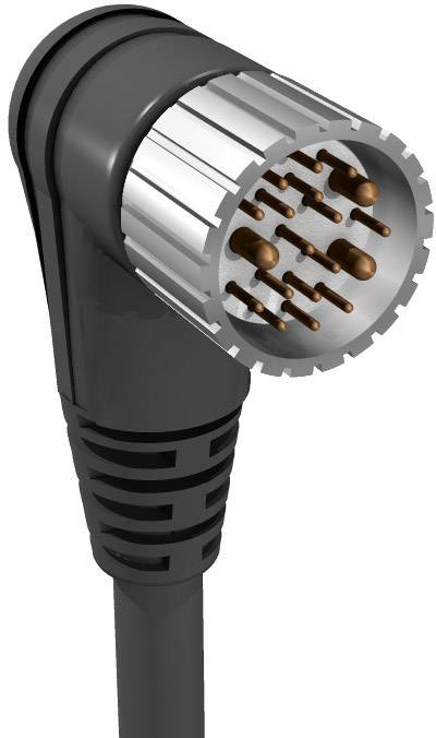 Lumberg Automation 934637085 Sensor/actuator connector (pre-fab) M23 Plug, right angle 20.00 m No. of pins (RJ): 12 1 pc(s)