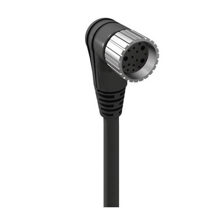 Lumberg Automation 61260 Sensor/actuator connector (pre-fab) M23 Connector, right angle 2.00 m No. of pins (RJ): 19 1 pc(s)