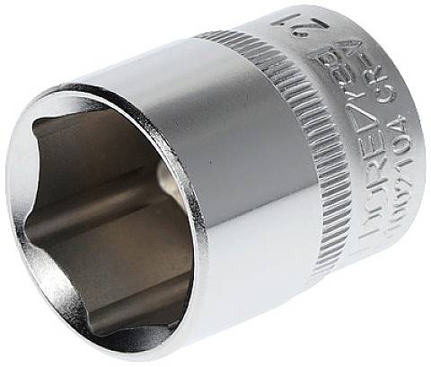 A silver metal wing nut with a knurled handle. Suitable for use with a socket spanner for repair or assembly.