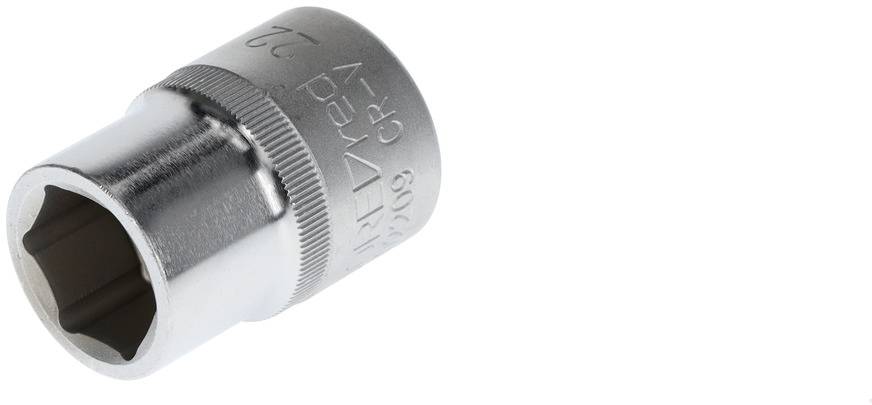 Hexagonal metal socket, used for fastening and loosening screws with matching dimensions.
