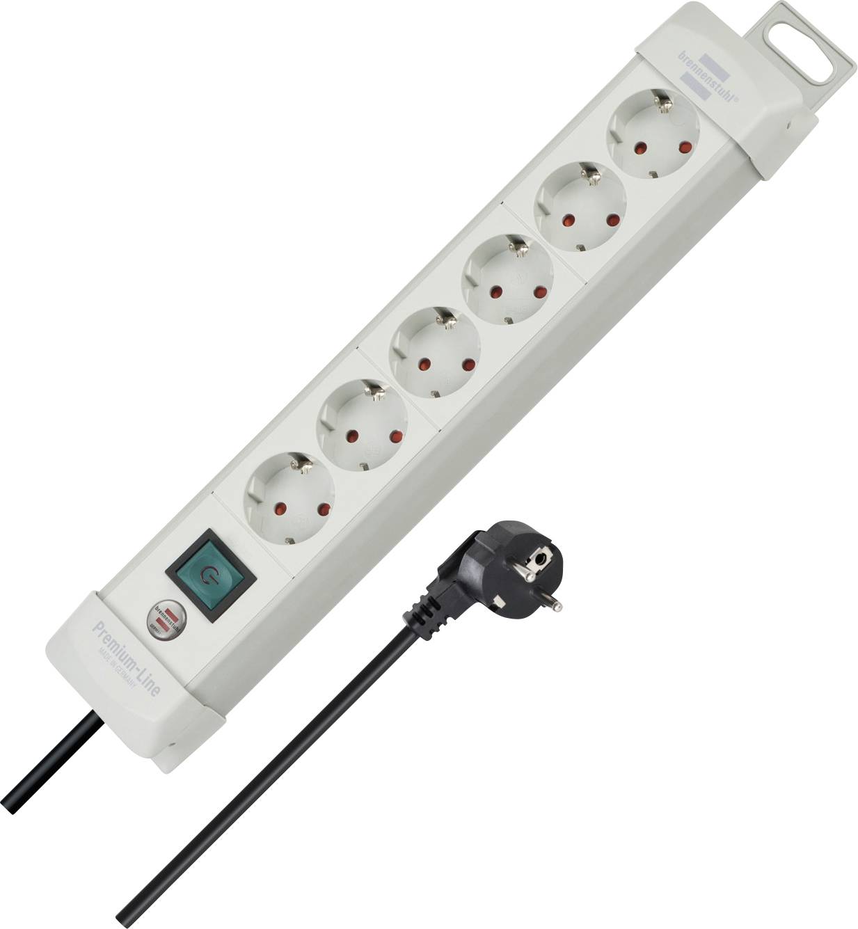 Brennenstuhl 1955560100 Power strip (+ switch) 6x White PG connector 1 pc(s)
