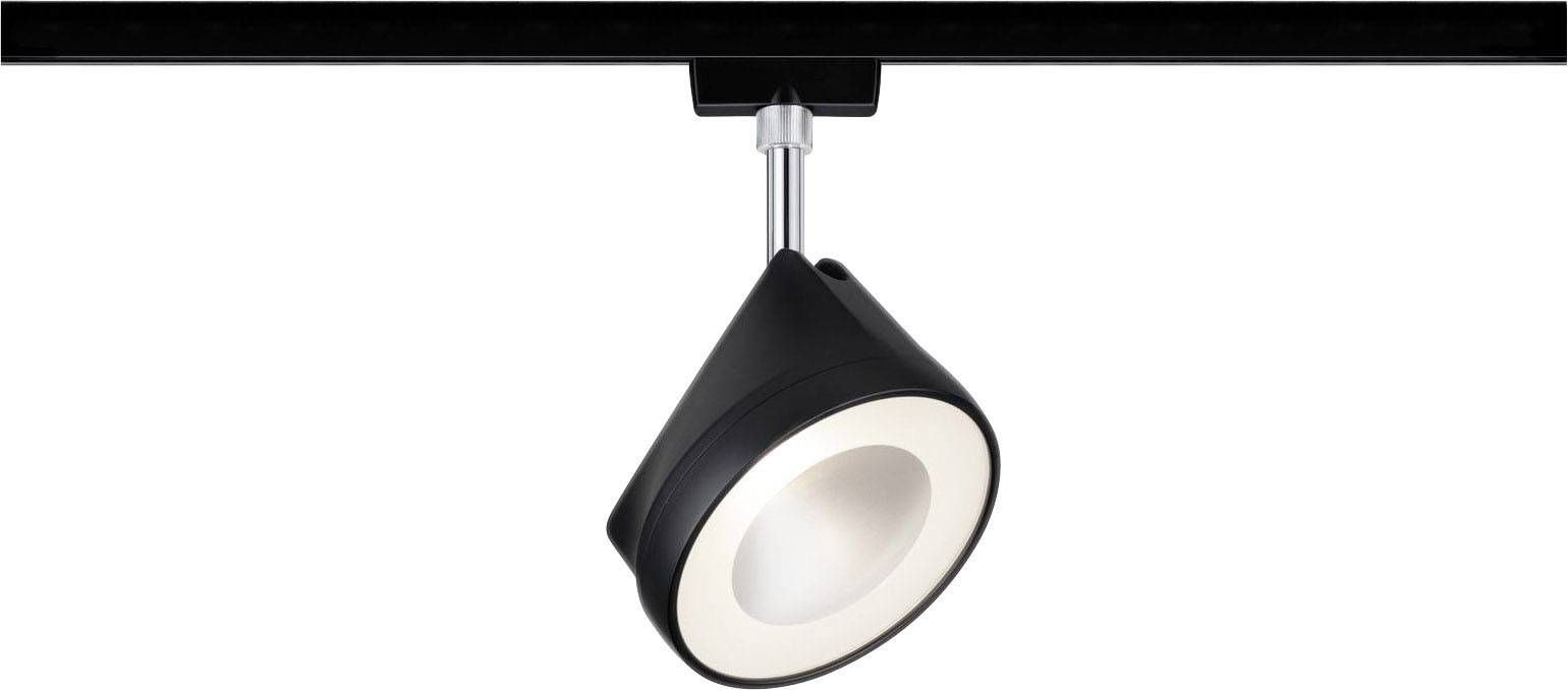 Paulmann High voltage mounting rail light URail Built-in LED 14 W LED (monochrome) Black (matt), Chrome