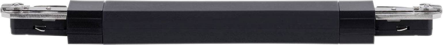 Black ring binder, closed, with silver clasps at both ends.