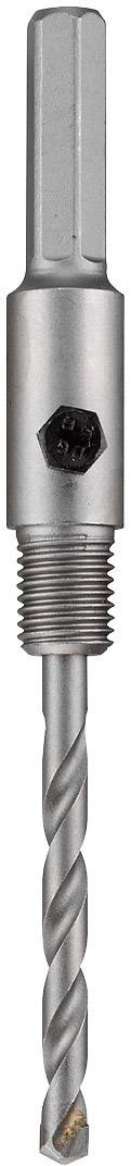 Metal drill bit with a hexagonal shank and spiral point, suitable for precise drilling in metal surfaces.