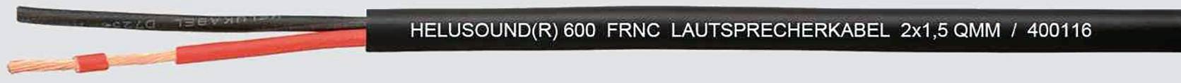 Black and red speaker cable with the inscription 'HIFISOLID(R) 1x0.5 FRNC SPEAKER CABLE 2x1.5 MM² 440118'.