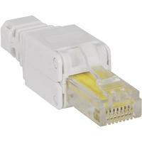 INTELLINET RJ45-plug without tools RJ45-modular plug no crimping tool is needed 790482 Colour coding, Bend relief, Crimp contact INTELLINET RJ45-plug without tools RJ45-modular plug no crimping tool is needed 790482 Colour coding, Bend relief, Crimp contact