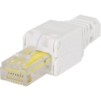 INTELLINET RJ45-plug without tools RJ45-modular plug no crimping tool is needed 790482 Colour coding, Bend relief, Crimp contact INTELLINET RJ45-plug without tools RJ45-modular plug no crimping tool is needed 790482 Colour coding, Bend relief, Crimp contact