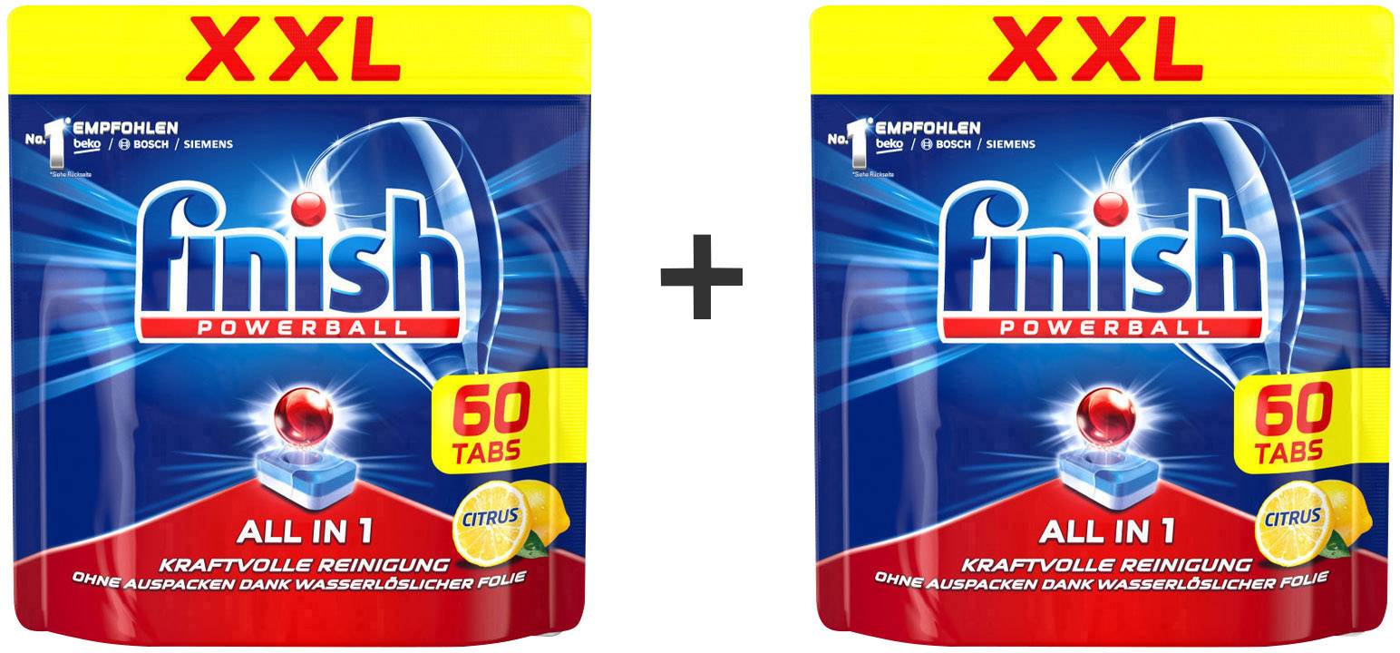 Finish Dishwasher tablets Powerball All in 1 XXL Citrus 2 x 60 St. 120 pc(s)