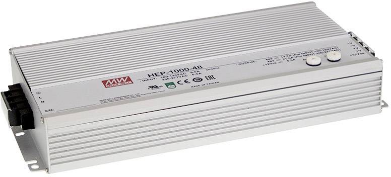 Mean Well HEP-1000-24CAN AC/DC PSU module 42 A 1008 W 24 V DC Adjustable voltage output, open cable ends 1 pc(s)