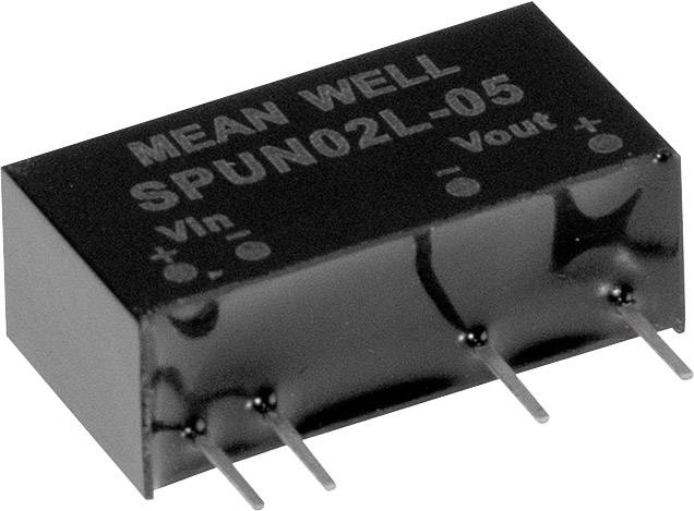 Mean Well DPUN02L-05 DC/DC converter +5 V DC, -5 V DC 200 mA 2 W No. of outputs: 2 x Content 1 pc(s)