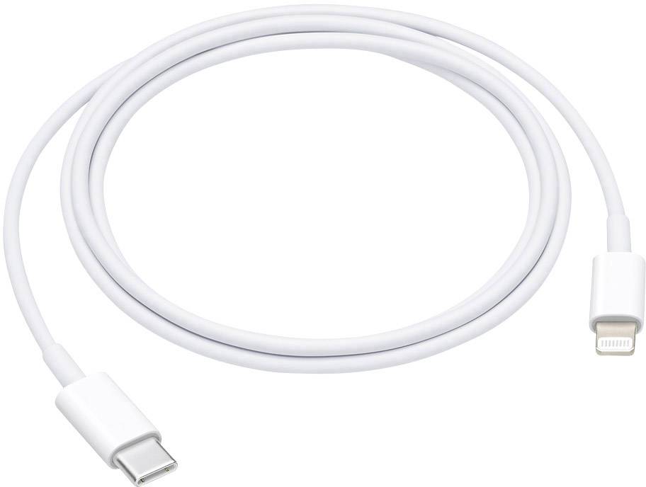 Apple USB cable Discounted (damaged/no packaging) USB-C® plug, Apple Lightning plug 1.00 m White MX0K2ZM/A-B