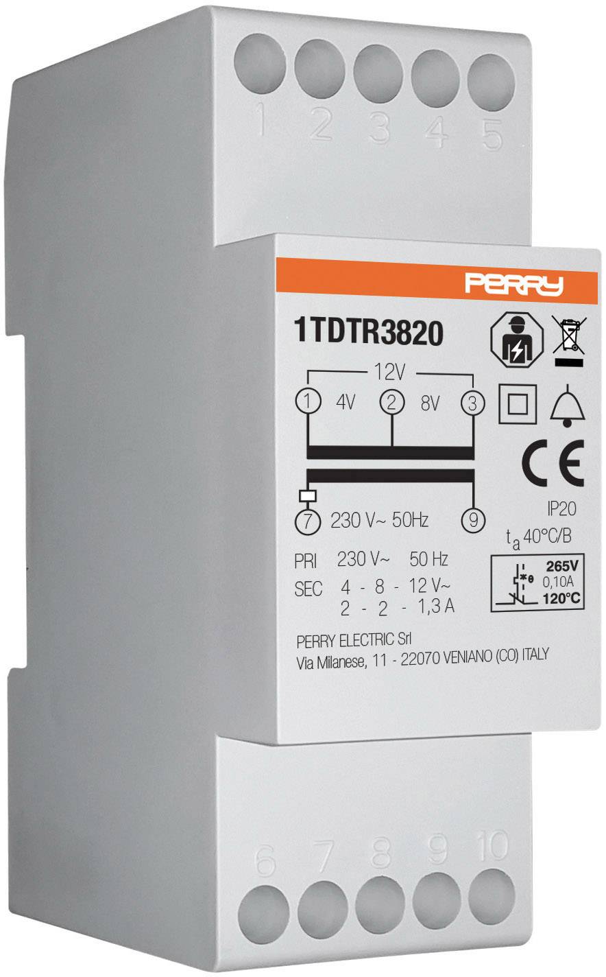 Wallair 1TDTR3820 Bell transformer 4 V, 8 V, 12 V 2 A