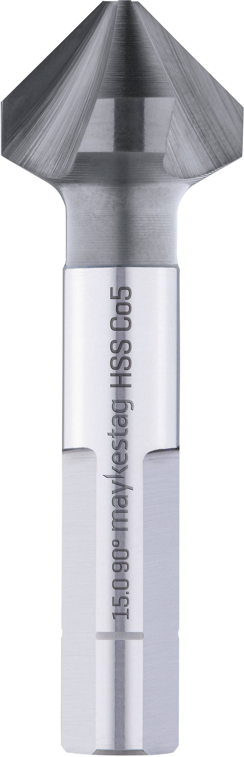 Metal drill bit with a tapered point, suitable for countersinking. Text on the drill bit: 'max 15000 rpm, HSS-Co5'.