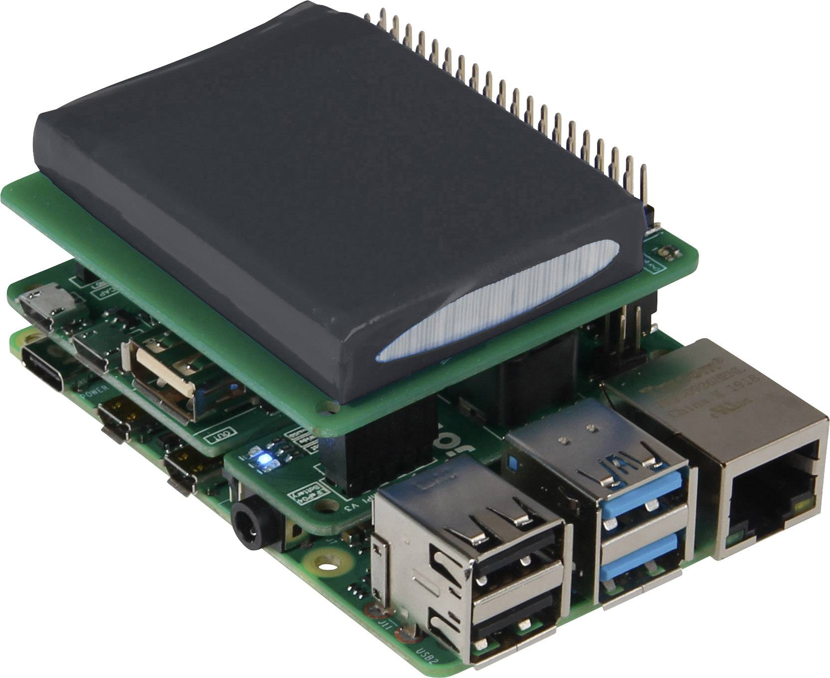 Joy-it rb-strompi3BAT-XL Raspberry Pi® UPS Suitable for (single board PCs) Raspberry Pi® 1 pc(s)