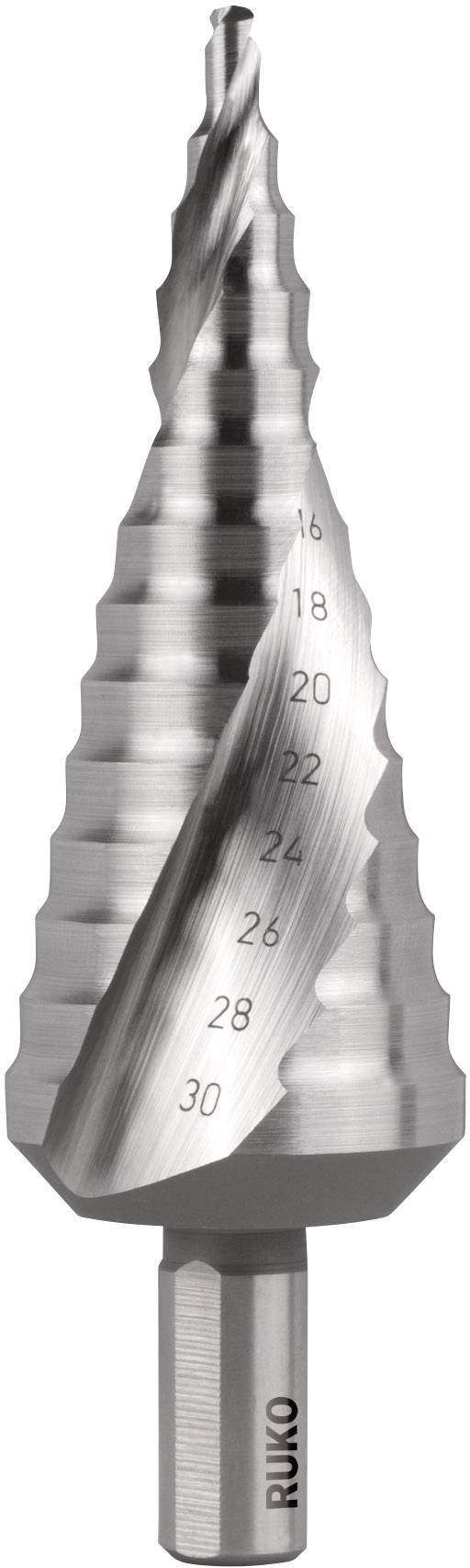 RUKO 101052E HSS Step drill bit Total length 100 mm Triangular shank 1 pc(s)