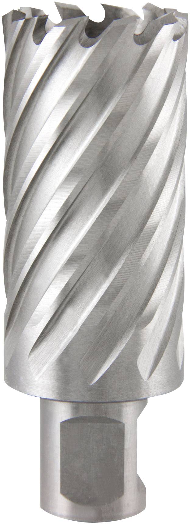 Metal drill bit with a spiral cutting edge, cylindrical shape, suitable for precise drilling work in hard materials.