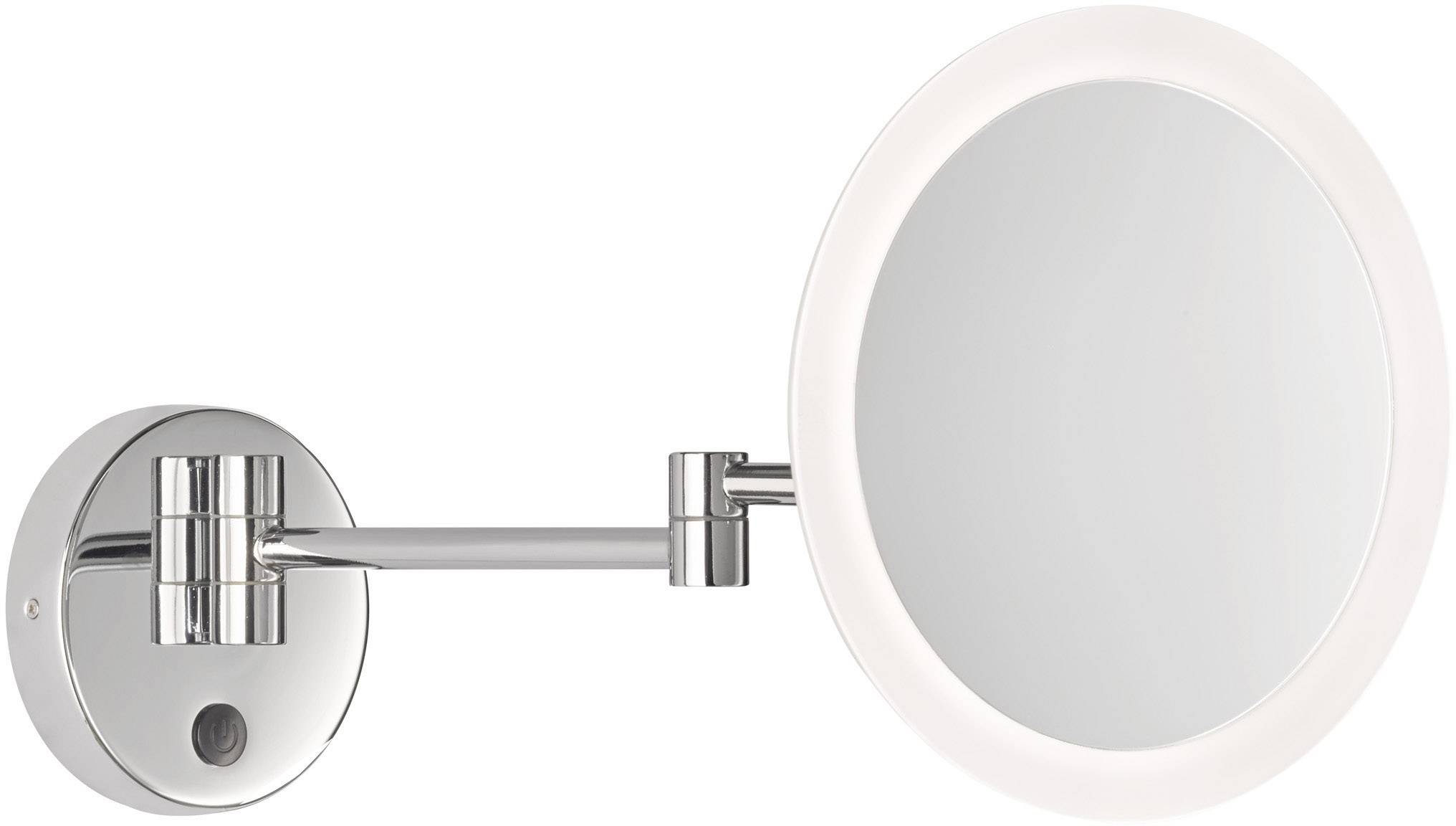 WOFI 4813.01.01.9000 TOM LED wall mirror Universal Swivelling, LED-lit Chrome