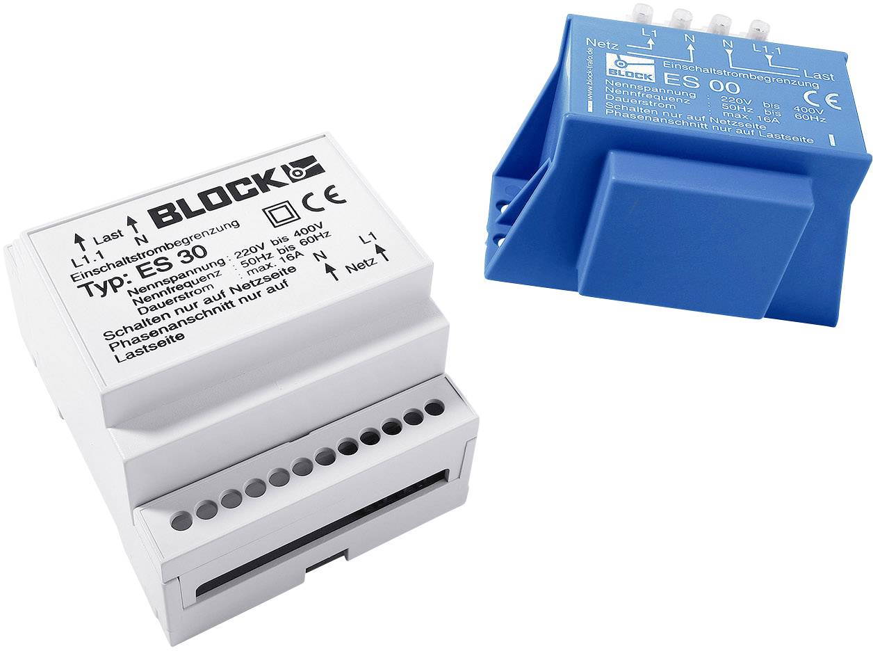 BLOCK ES 00 Inrush current limiter ES 00/ES 30 IP00