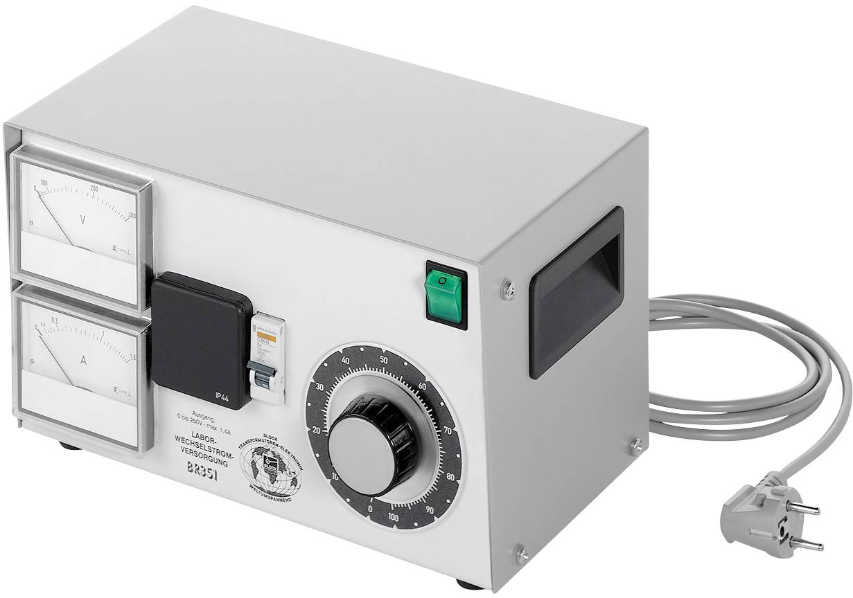 Block BR 351 Isolation transformer (adjustable) 350 VA No. of outputs: 1 x