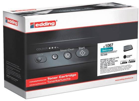 Edding Toner replaced Brother TN-3480 Compatible Black 8000 Sides EDD-1067 18-1067