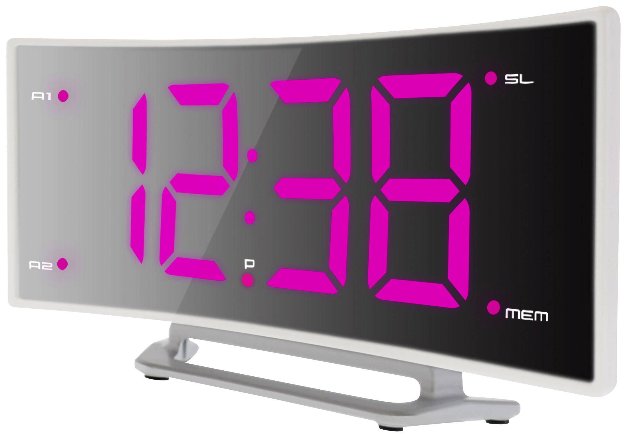 Techno Line WT460pink Quartz Alarm clock White Alarm times 1