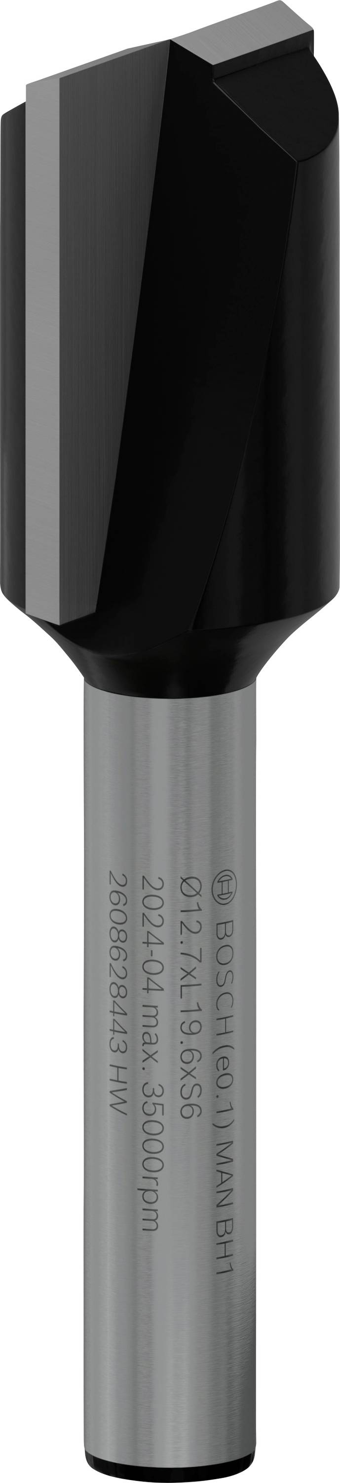 A metal drill bit with a cylindrical shank and a spiral, sharp cutting edge, suitable for precision drilling in metal.