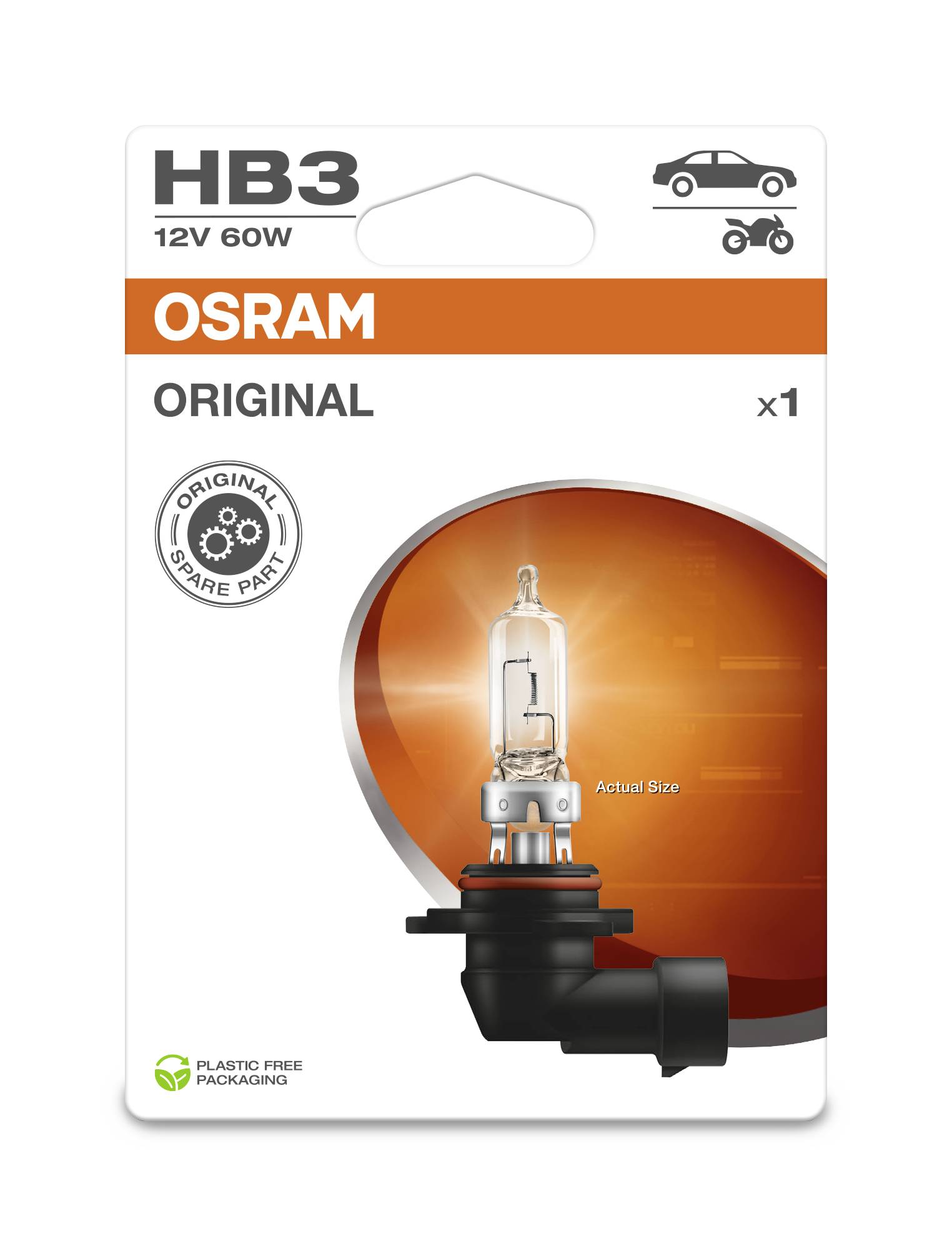 Osram Automotive 4062172395304 Halogen bulb Original Line HB3 60 W 12 V