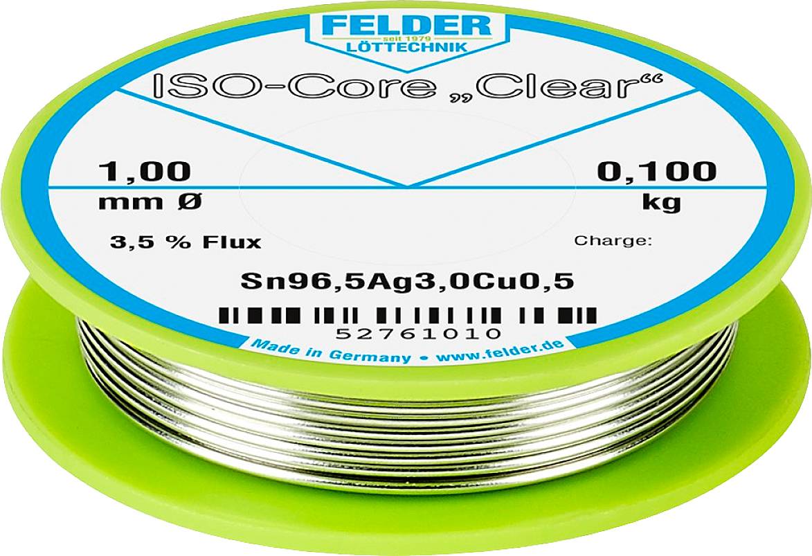 'Solder tin reel by FELDER, ISO-Core 