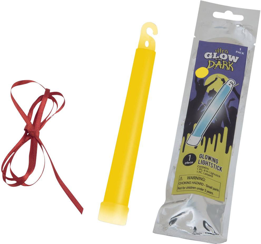 Europalms Glow stick set 12-piece Yellow 150 mm